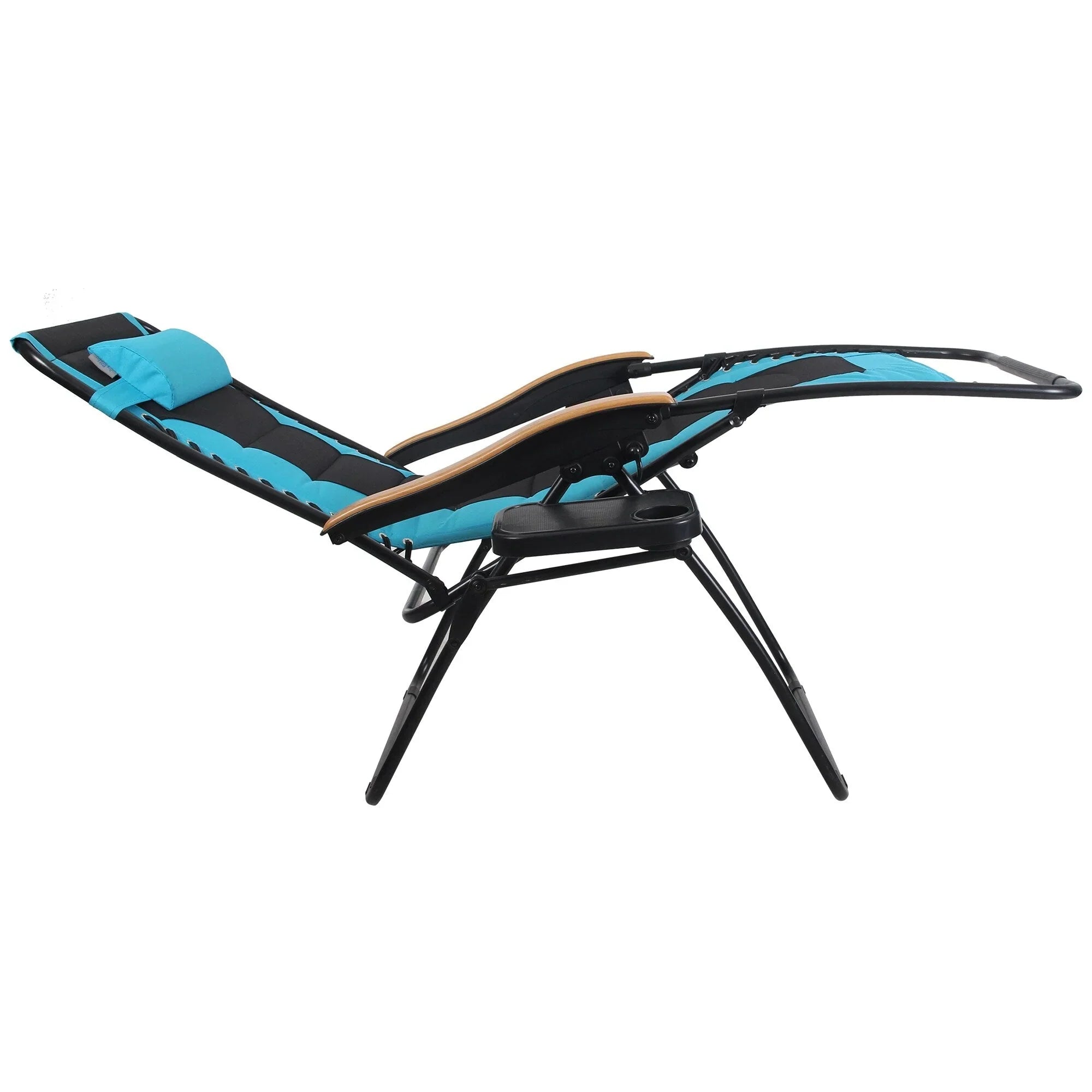 Fauteuil de relaxation zéro gravité XL surdimensionné rembourré avec accoudoirs plus larges et porte-gobelet réglable - N/A