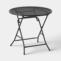 Steel Round Metal Mesh Outdoor Patio Bistro Table Black - Room Essentials™