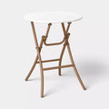 Steel Round French Cafe Outdoor Patio Bistro Table Beige - Threshold™