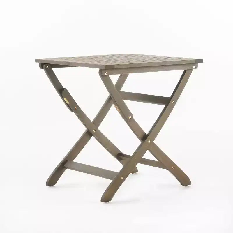 Positano Acacia Wood Foldable Square Bistro Table: Weather-Resistant, Patio Dining - Christopher Knight Home