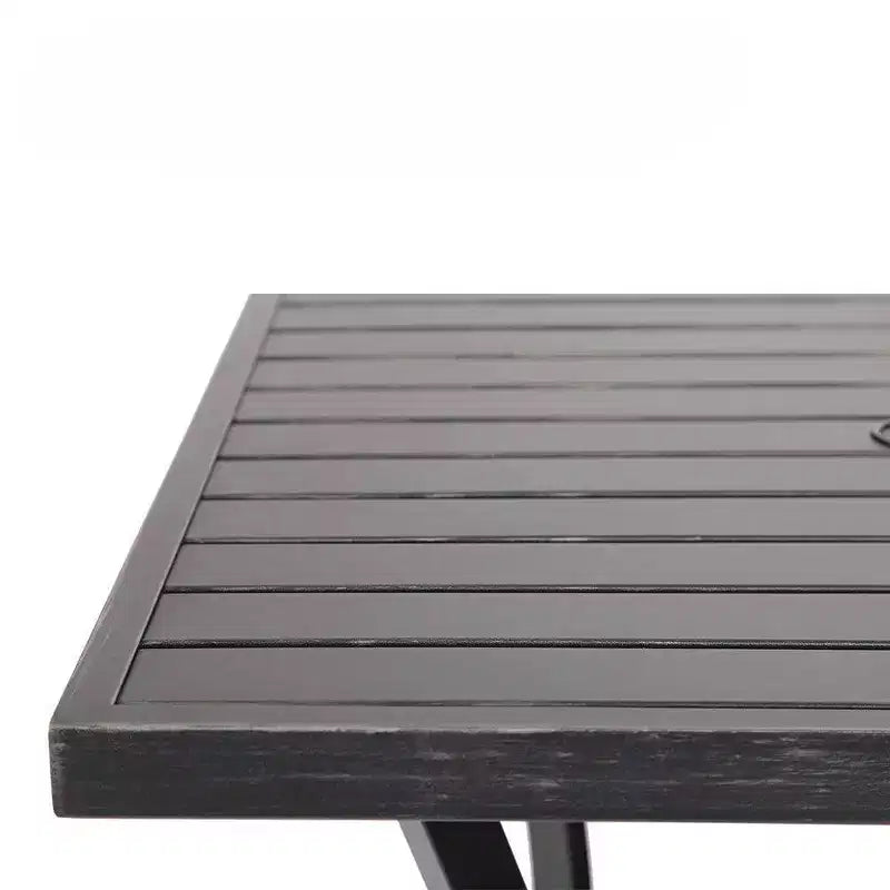 Table de bar carrée de 31 po avec trou pour parasol - Captiva Designs : Mobilier de patio de hauteur bar d'extérieur