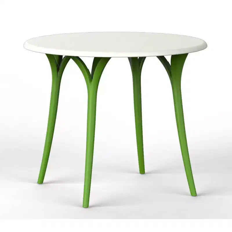 Chloe Round Garden Table - Green - Lagoon: Bistro, Weather-Resistant, Seats 4