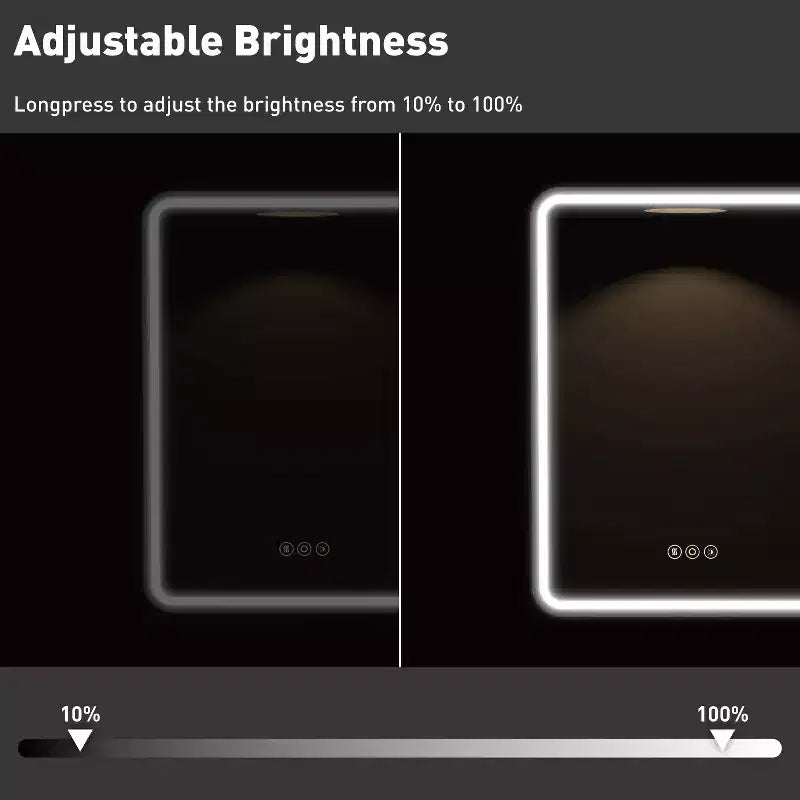 Armoire à pharmacie LED noire / blanche / dorée, porte simple, charnière à gauche ou à droite, encastrée ou murale