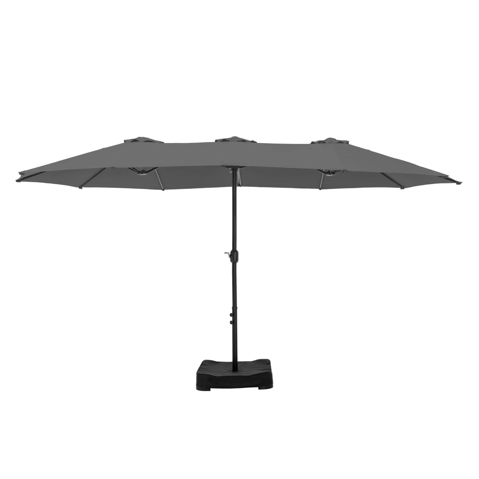 MAISON ARTS Grand Parasol Double Face de 4,5 m avec Base Incluse pour Patio