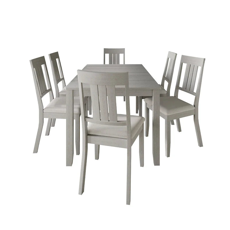 Ensemble de salle à manger classique 7 pièces en bois CraftPorch