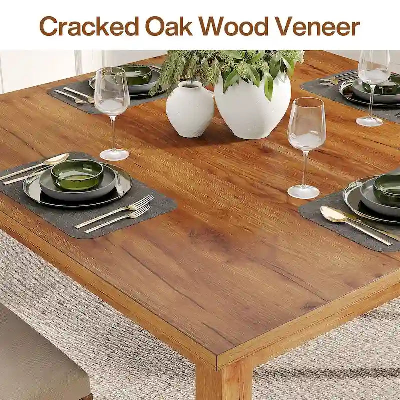 Table à manger carrée de 100 cm pour 2-4 personnes avec pieds en bois massif pour salon et salle à manger