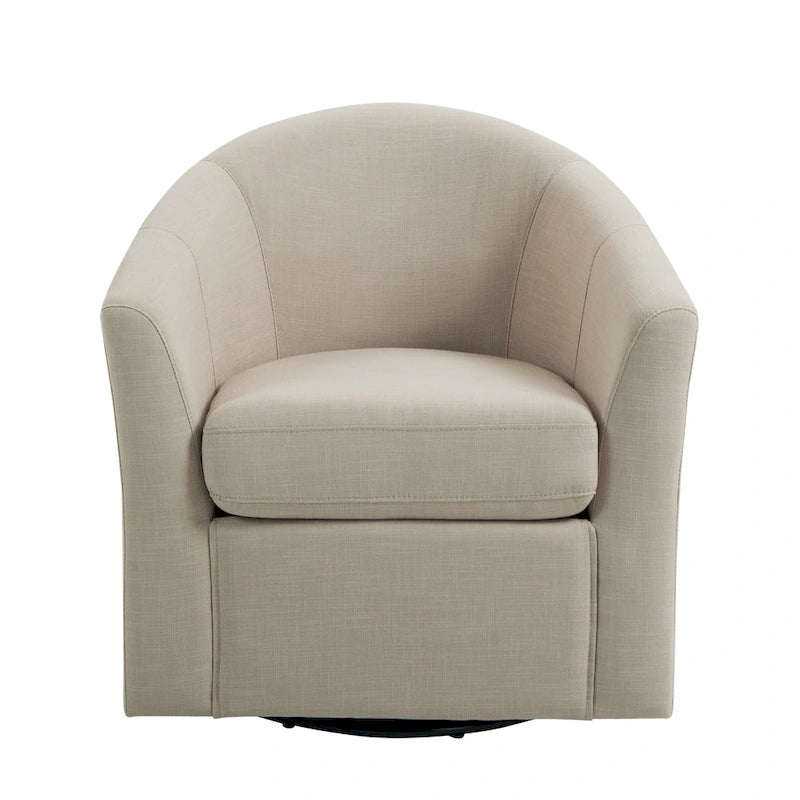 Lot de 2 fauteuils pivotants modernes avec accoudoirs pour salon