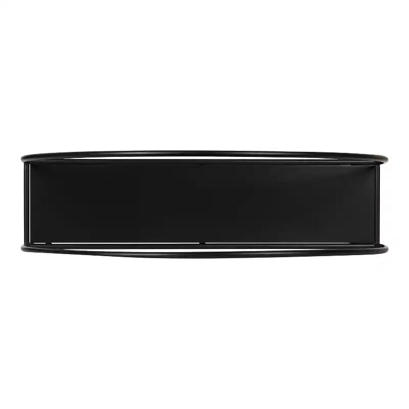 24" x 26" Metal Arch Wall Shelf - Black, Modern Storage with Open Design