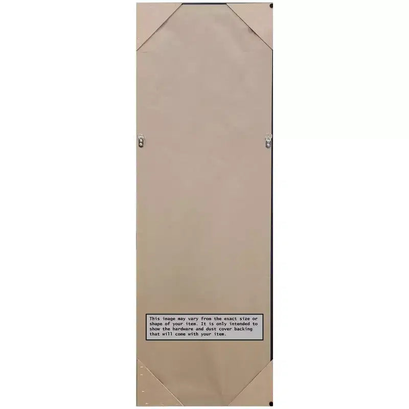 17" x 51" Narrow Full Length Mirror - Light Brown Barnwood Wood Frame, Door or Wall Mount