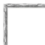 Full Length Door Mirror with Chrome Wave Frame - 16"W x 50"H, No Assembly Required