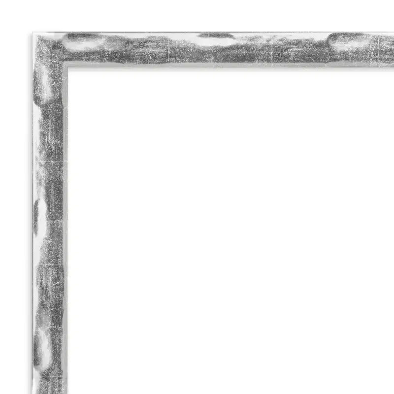 Full Length Door Mirror with Chrome Wave Frame - 16"W x 50"H, No Assembly Required