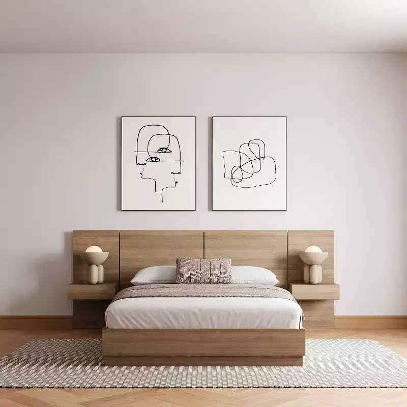Ensemble de chambre Queen Milano 4 pièces Nexera