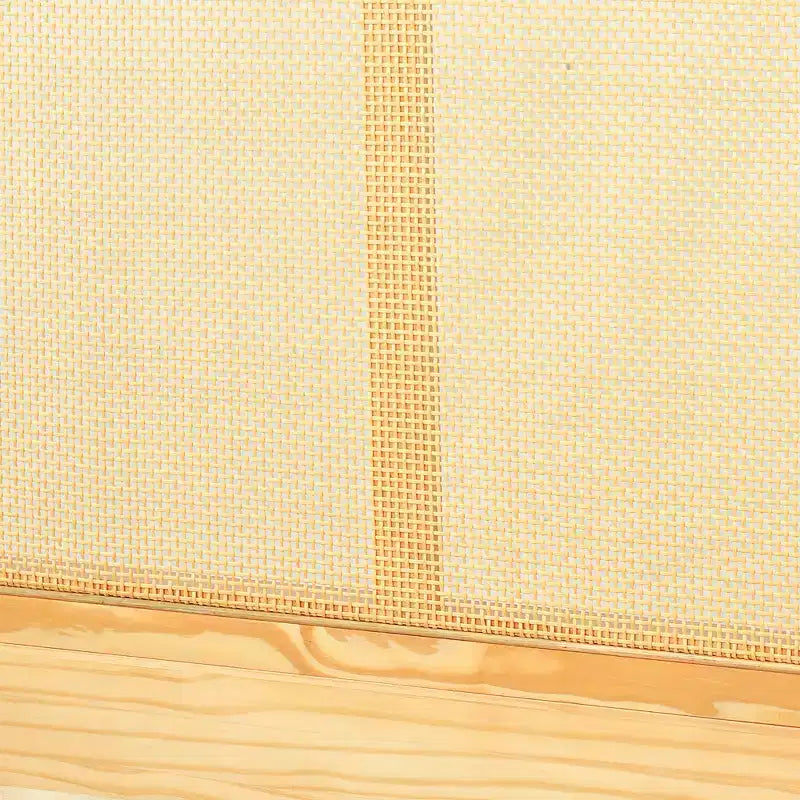 Cadre de lit plateforme en bois au design moderne et bohème, avec tête de lit en rotin, par Christopher Knight Home Callahan