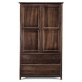 Armoire 2 portes en bois massif - 41x72x22