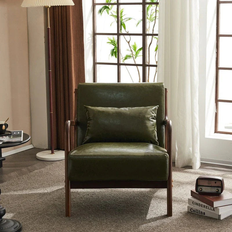Fauteuil d'appoint rembourré Mid-Century Modern