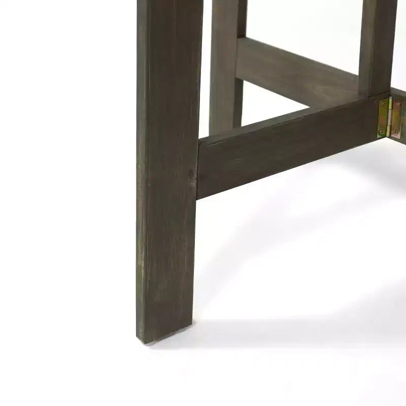 Table de bistrot demi-ronde GDFStudio Pavillion en bois d'acacia d'extérieur