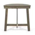 GDFStudio Pavillion Outdoor Acacia Wood Half Round Bistro Table