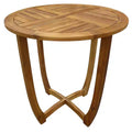 GDFStudio Andria Outdoor Acacia Wood Round Bistro Table