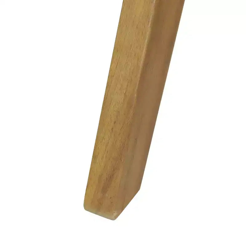 Table de bistrot ronde d'extérieur Brigitte en bois d'acacia avec base croisée GDFStudio