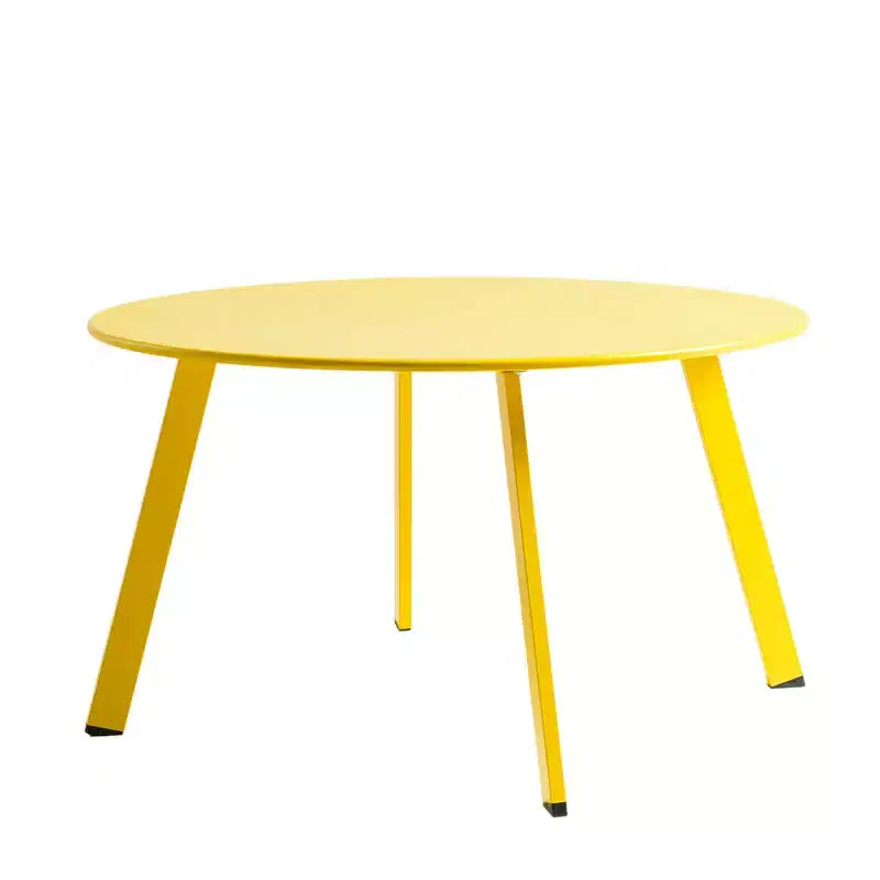 GRANDPATIO Table basse ronde d'extérieur en acier de 27,5 pouces