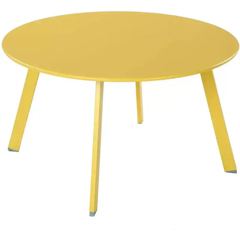 GRANDPATIO Table basse ronde d'extérieur en acier de 27,5 pouces