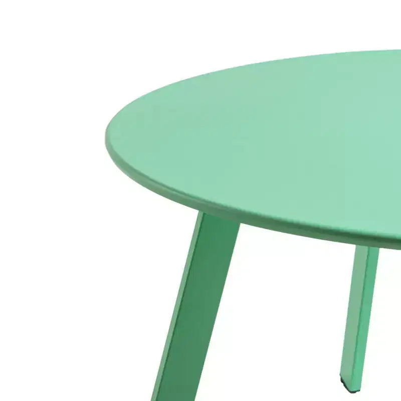 GRANDPATIO Table basse ronde d'extérieur en acier de 27,5 pouces