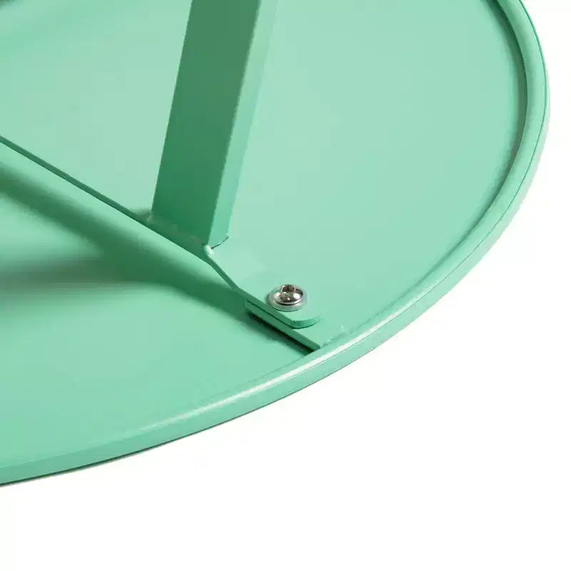 GRANDPATIO Table basse ronde d'extérieur en acier de 27,5 pouces
