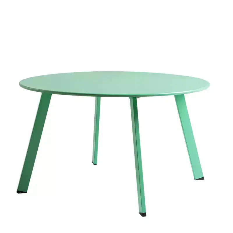 GRANDPATIO Table basse ronde d'extérieur en acier de 27,5 pouces
