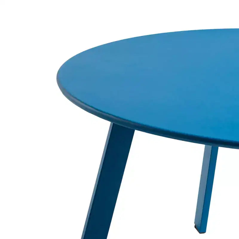 GRANDPATIO Table basse ronde d'extérieur en acier de 27,5 pouces