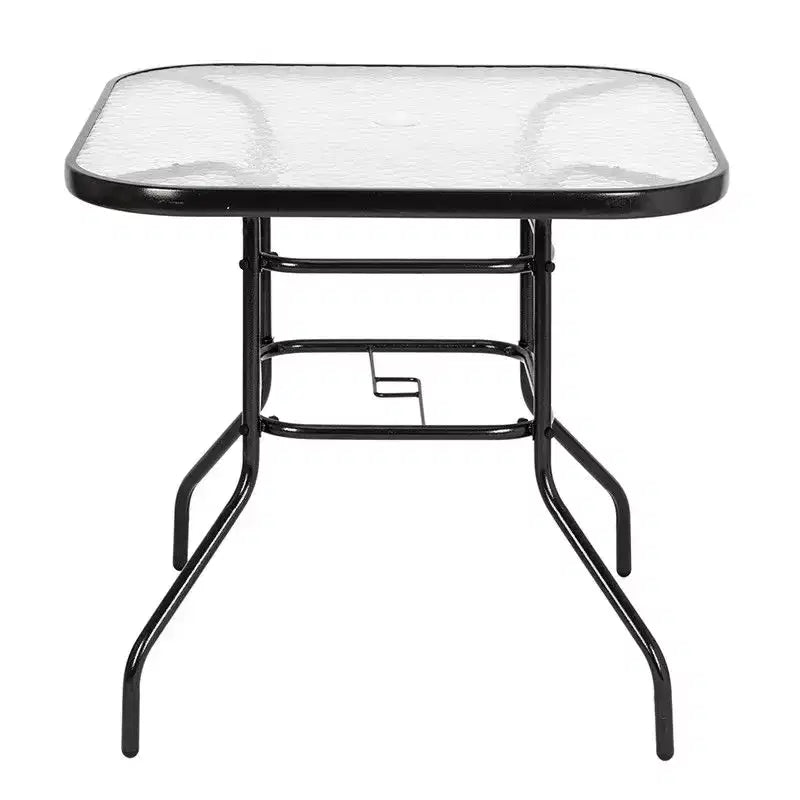 Karl Home Square Glass Outdoor Dining Table