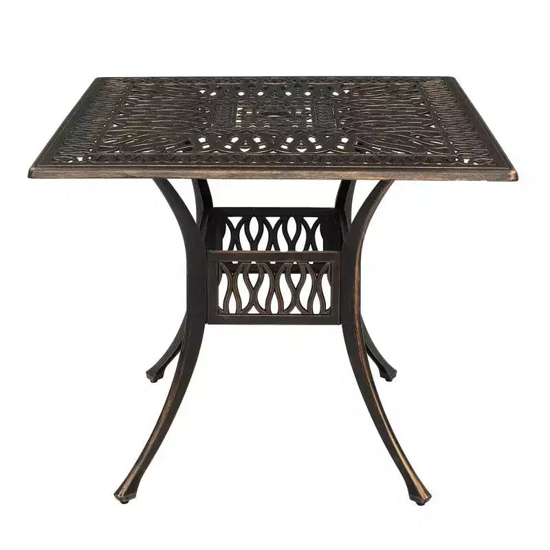 Karl Home Square Metal Outdoor Dining Table