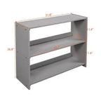 Twin Loft Bed with Slide, Wood Loft Bed Twin Size, Low Twin Size Loft Bed Frame with Cabinets and Shelves