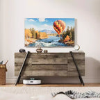 TV Stand up to 65 Inch TV, Modern Entertainment Center with 2 Storage Drawers & Side Open Shelves, TV Console Table, for Living Room, Bedroom