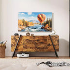 TV Stand up to 65 Inch TV, Modern Entertainment Center with 2 Storage Drawers & Side Open Shelves, TV Console Table, for Living Room, Bedroom