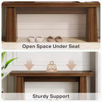 47" Wooden Entryway Bench with Sturdy Frame - Kitchen, Bedroom, Living Room or Hallway