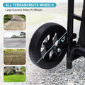 2 in 1 Foldable Hand Truck Utility Cart, Folding Grocery Cart, Heavy Duty Collapsible Shopping Cart with a Removable Waterproof Bag