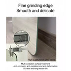 Rimless Full-Length Wall-Mounted Dressing Mirror with Round Corners and Explosion-Proof Glass - 56"H x 15"W