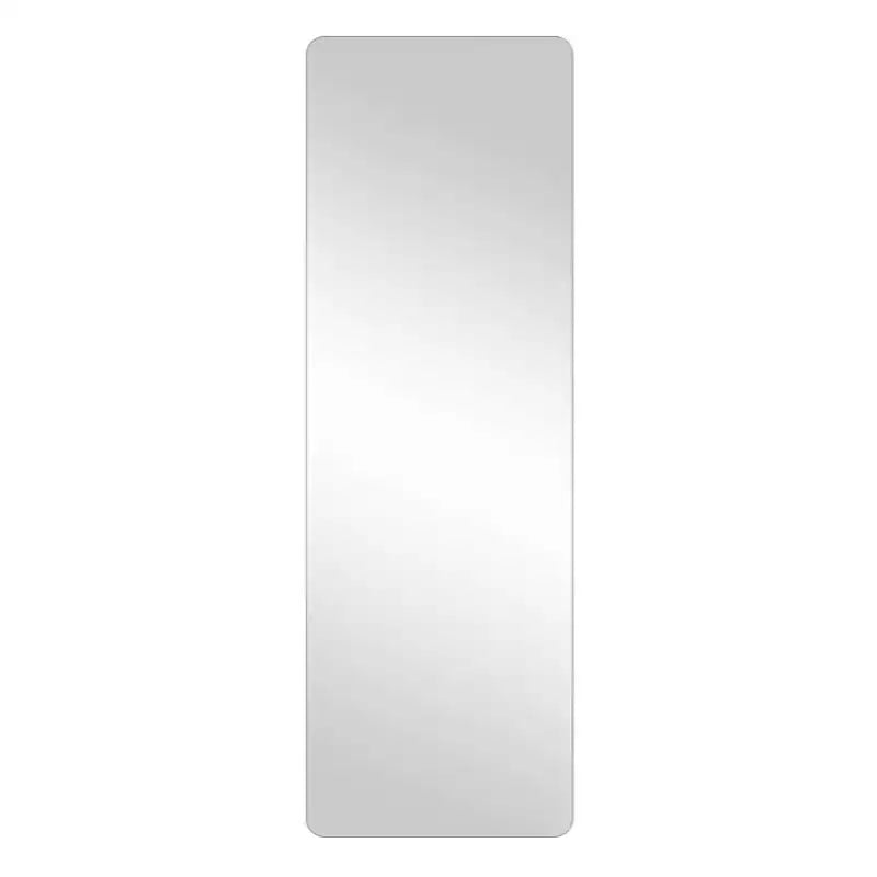 Rimless Full-Length Wall-Mounted Dressing Mirror with Round Corners and Explosion-Proof Glass - 56"H x 15"W