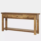70.9" Farmhouse Console Table with 3 Drawers and Storage Shelf - Sofa Table for Entryway, Hallway or Foyer
