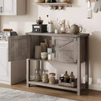 Sofa Tables with Double Door, Console Table with Storage Shelf and Open Shelf, Wooden Console Table, Entryway Table for Kitchen, Dining Room