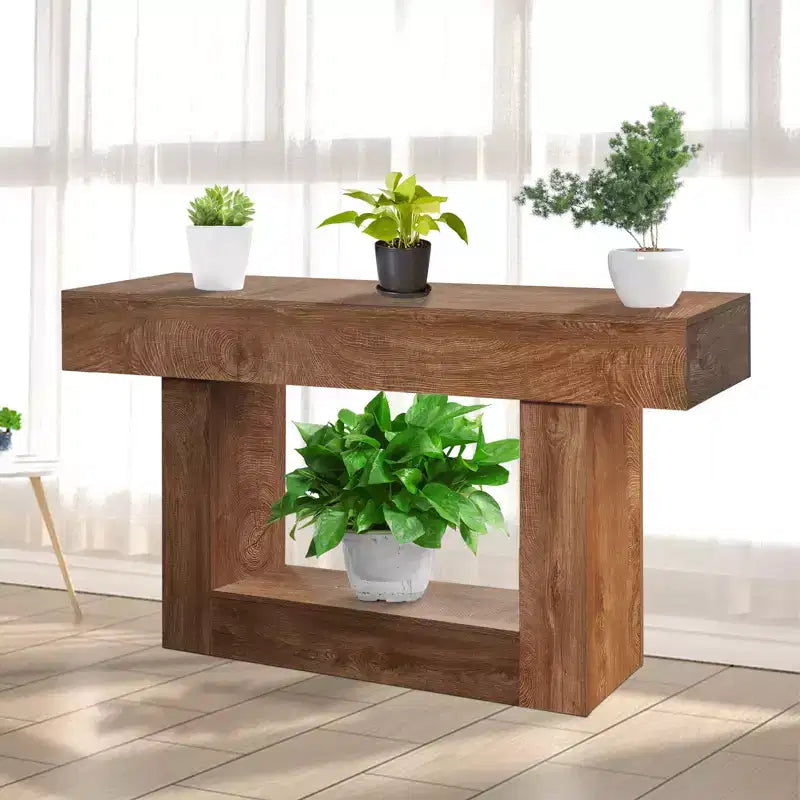 63 Long Console Table for Entryway - Farmhouse Sofa Table Behind Couch, Hallway & Living Room Table, Rustic Wood Entry Table for Foyer, Home Decor