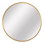20" Round Hanging Mirror - Gold Aluminum Alloy Thin Edge