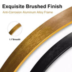 20" Round Hanging Mirror - Gold Aluminum Alloy Thin Edge