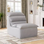 Bean Bag Chair, Lazy Floor Couch with High-Resilience Foam, Non-Slip Base, Beanbag Chairs for Adults, Fireside Chair for Living Room Bedroom