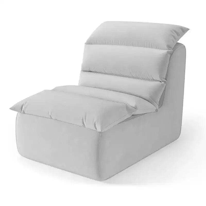 Bean Bag Chair, Lazy Floor Couch with High-Resilience Foam, Non-Slip Base, Beanbag Chairs for Adults, Fireside Chair for Living Room Bedroom