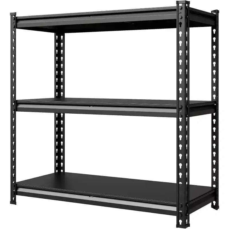 5-Tier Storage Shelves,Steel Garage Shelving Unit,Adjustable Industrial Rack,Matte Metal Standing Shelf for Warehouse,Basement,Kitchen,Workshop
