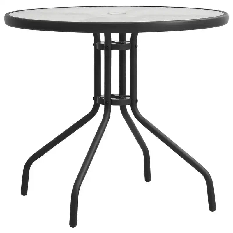 vidaXL Bistro Table Anthracite 31.5x28 Steel