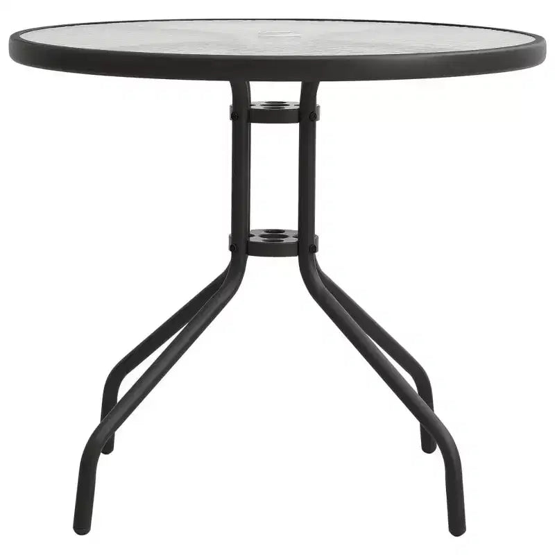 vidaXL Table de bistrot anthracite 80x70 cm acier