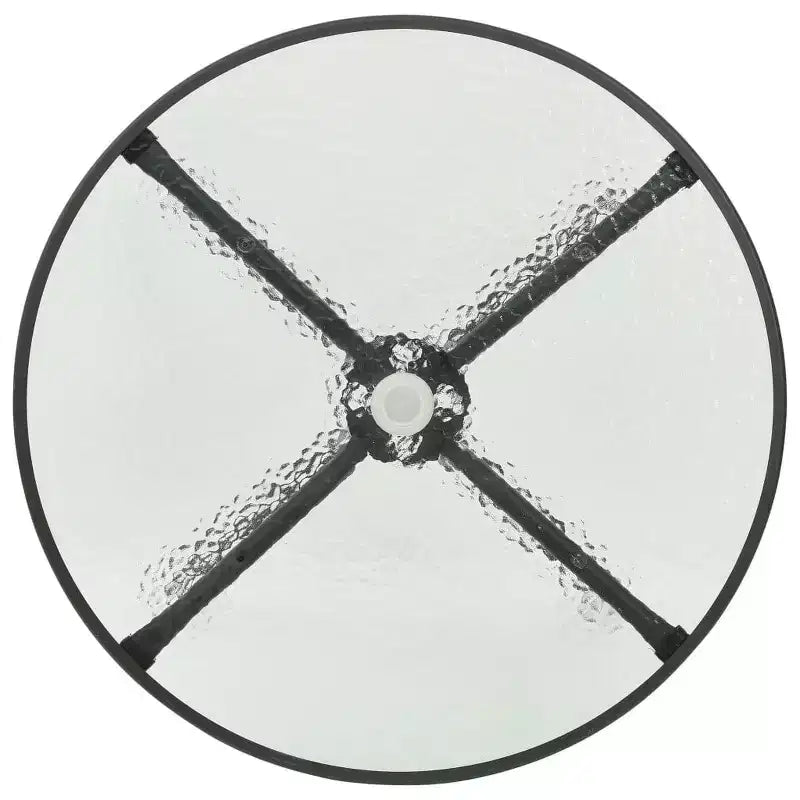 vidaXL Table de bistrot anthracite 80x70 cm acier