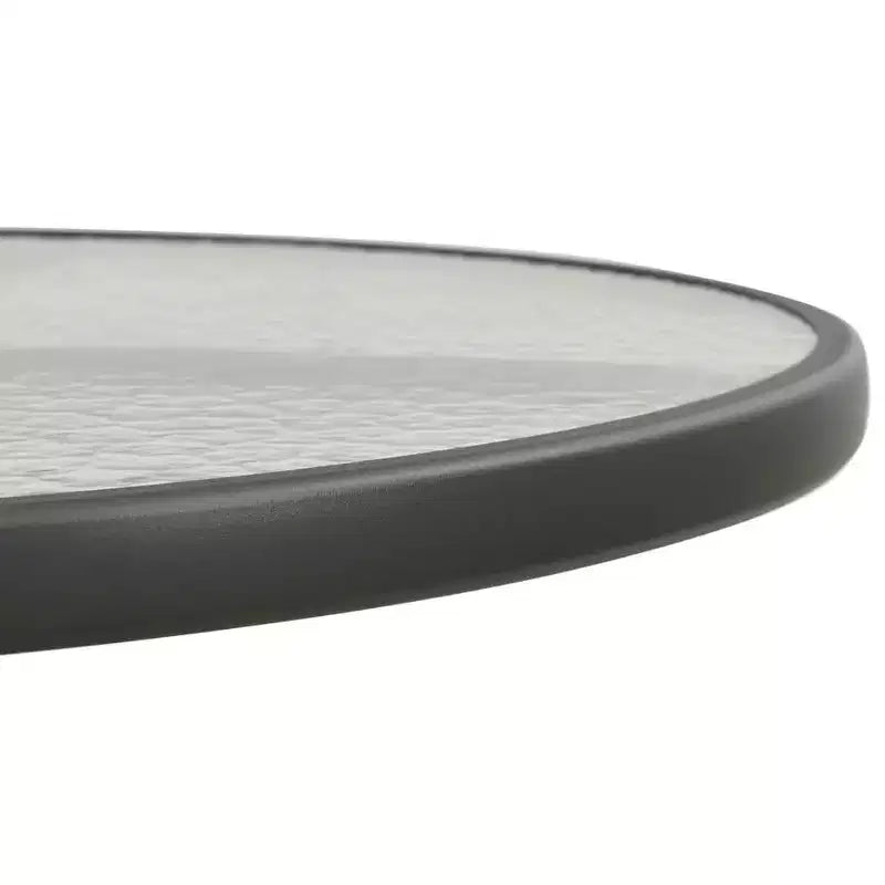 vidaXL Table de bistrot anthracite 80x70 cm acier